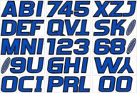 🖤 factory matched 3-inch boat & pwc registration number kit: hardline products series 700 in blue/black – a perfect match! логотип