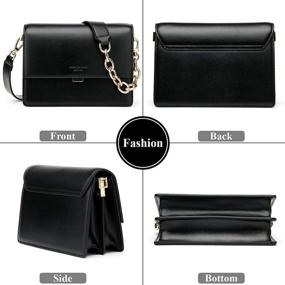 img 2 attached to Women Leather Crossbody Clutch Handbag Women's Handbags & Wallets - Crossbody Bags
