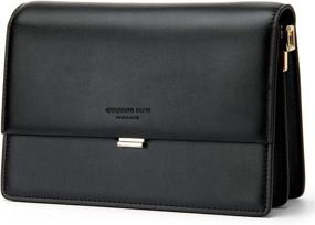 img 3 attached to Women Leather Crossbody Clutch Handbag Women's Handbags & Wallets - Crossbody Bags