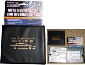 img 3 attached to 🚗 Black Car Registration & Insurance Document Wallet: Convenient Auto Case for ID Cards, License & Papers