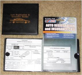 img 2 attached to 🚗 Black Car Registration & Insurance Document Wallet: Convenient Auto Case for ID Cards, License & Papers