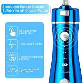 img 3 attached to Cordless IMTUN Portable Irrigator Waterproof Oral Care