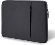 proelife 13-inch laptop sleeve case for 2022 macbook air 13.6 inch with apple m2 chip & 2022 macbook pro 13.3 inch accessory travel bag cover canvas simple protective case (black) logo