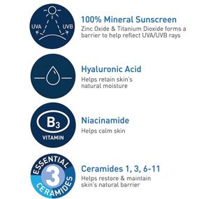 img 1 attached to 🌞 CeraVe Hydrating Mineral Titanium Sunscreen: Enhance Your Sun Protection