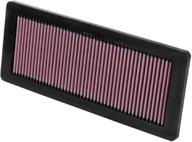 🔧 k&amp;n high performance engine air filter: washable replacement filter for 2007-2019 ds/opel/peugot/vauxhall/mini/citreon (ds3/s4/s5/s7, grandland, cooper countryman, c5, c4l) - model 33-2936 логотип