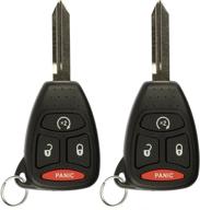 🚗 convenient pack of 2 keylessoption keyless entry remote start car key fob replacement for kobdt04a logo