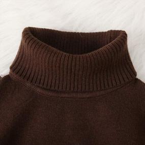 img 1 attached to Soft And Warm Turtleneck Sweaters For Toddler Girls And Boys: Perfect For Autumn And Winter