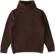 soft and warm turtleneck sweaters for toddler girls and boys: perfect for autumn and winter logo