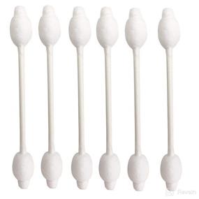img 4 attached to Organic Chlorine-Free Baby Cotton Swabs: Biodegradable, Gentle & Hypoallergenic Safety Swabs for Kids or Newborn Babies (4 packs of 55 ct. Total 220)
