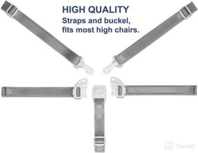 img 1 attached to 👶 Secure Your Baby's Safety: High Chair Straps, Replacement Harness Straps for Most 5 Point High Chairs