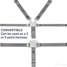 img 3 attached to 👶 Secure Your Baby's Safety: High Chair Straps, Replacement Harness Straps for Most 5 Point High Chairs