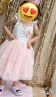 img 1 attached to Flofallzique Summer Baby Girls Dress: Floral 🌸 Tulle for Wedding, Birthday, Toddler Tea Party & Tutu review by Steven Barbon