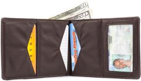 img 2 attached to 👔 Big Skinny Leather Bi-Fold Wallet: Ultimate Men's Accessory for Sleek Wallets, Card Cases & Money Organizers