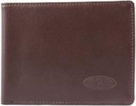 👔 big skinny leather bi-fold wallet: ultimate men's accessory for sleek wallets, card cases & money organizers logo