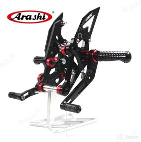 img 4 attached to Arashi Rearsets Footrests FootPegs for YAMAHA MT07 FZ07 2014-2021 - Adjustable Black Motorcycle Accessories - 1 Set MT FZ 07 2015-2020