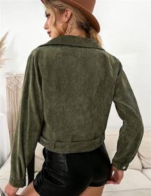 img 2 attached to CXINS Fringed Cropped Outwear Black Women's Clothing : Coats, Jackets & Vests