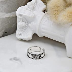 img 2 attached to Adorn Your Toes With AeraVida'S Sterling Silver Joyful Elephant Toe Ring - Perfect For Joyful Summer Vibes!