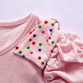 img 1 attached to JUXINSU Toddler Rainbow Cartoon SH6219 Fuchsia Girls' Clothing ~ Dresses