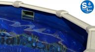 smartline antilles 15ft round overlap pool liner 25 gauge virgin vinyl for steel sided pools - 48-52" wall height + universal gasket kit logo