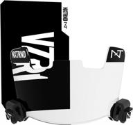 enhance your game with the nxtrnd vzr1 tinted football helmet visor - perfect fit for youth and adult helmets, complete with accessories and decal pack logo