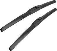 💨 mikkuppa 20-inch + 18-inch windshield wipers - compatible with 1991-2001 honda civic, 1992-2002 toyota corolla, 1996-2007 hyundai elantra - u/j hook all season wiper blades, pack of 2 logo