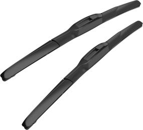 img 4 attached to 💨 MIKKUPPA 20-inch + 18-inch Windshield Wipers - Compatible with 1991-2001 Honda Civic, 1992-2002 Toyota Corolla, 1996-2007 Hyundai Elantra - U/J Hook All Season Wiper Blades, Pack of 2