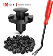 🔧 nilight 100pcs nylon bumper rivet fender clips - replaces nissan oem: 01553-093210 8mm + bonus fastener remover логотип