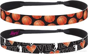 img 3 attached to Hipsy Adjustable Basketball Headbands Women