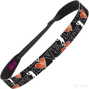 img 1 attached to Hipsy Adjustable Basketball Headbands Women