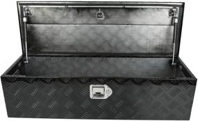 img 4 attached to 🔧 Heavy Duty Aluminum Pick Up Truck Tool Box: 39 x 13 x 10 Inches - Ideal for Trailer Storage