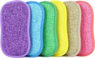 effortless cleaning with 6 pack scrub sponges: heavy duty scouring power for dishes, pots, and pans logo