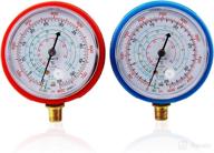 🌡️ carbole hvac low & high pressure gauge - r410a r134a r22 refrigerants | psi kpa air conditioner логотип