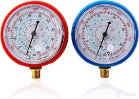 img 4 attached to 🌡️ CarBole HVAC Low & High Pressure Gauge - R410A R134A R22 Refrigerants | PSI KPA Air Conditioner