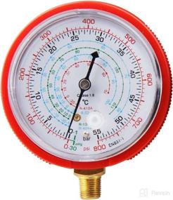 img 1 attached to 🌡️ CarBole HVAC Low & High Pressure Gauge - R410A R134A R22 Refrigerants | PSI KPA Air Conditioner