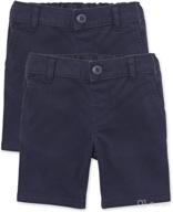 👖 2-pack chino shorts for toddler girls at the children's place logo