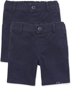 img 4 attached to 👖 2-Pack Chino Shorts for Toddler Girls at The Children's Place