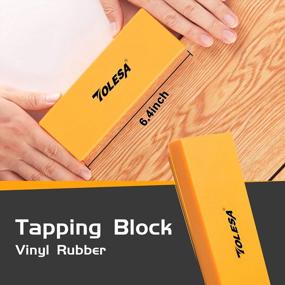 img 2 attached to TOLESA Laminate Wood Flooring Installation Kit - 30 Spacers, Pull Bar, Rubber Tapping Block, Double Faced Mallet & Foam Knee Pads For Vinyl Flooring Tools With Non Slip Soft Grip