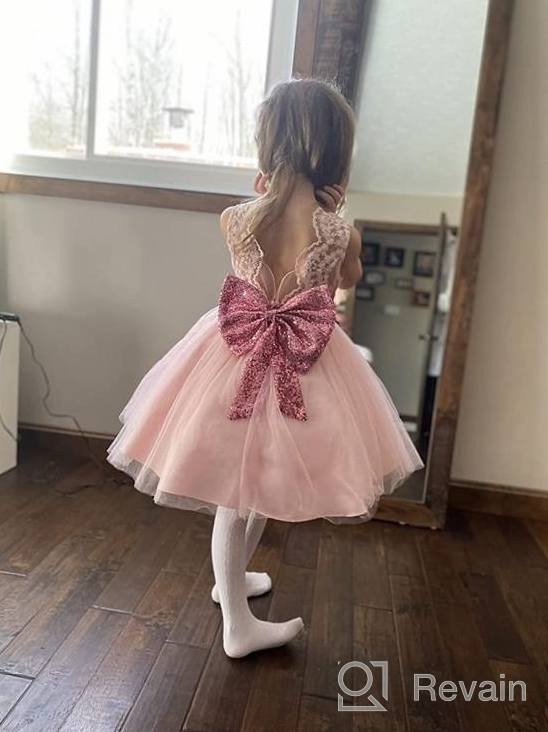 img 1 attached to Exquisite Years Little Flower Dresses for Memorable Wedding Moments - Girls' Clothing review by Tara Laven