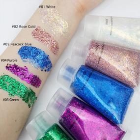 img 2 attached to 30Ml GL-Turelifes Sequins Chunky Glitter Liquid Eyeshadow And Body Gel With Long-Lasting Sparkle For Festivals And Cosmetics - Easy To Apply And Remove, Ideal For Face, Hair, And Nails (#08 Red)