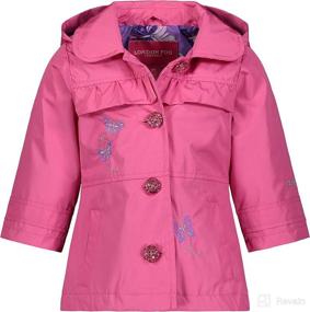 img 2 attached to 👗 Stylish & Lightweight Trench Dress Coat Jacket for Baby Girls by LONDON FOG