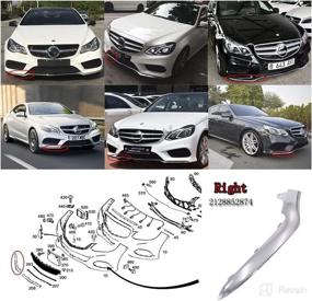 img 3 attached to 🚗 Mercedes-Benz E-Class Sedan 2014-2016 W212 Right Front Bumper Chrome Trim Molding Passenger Side - A2128852874