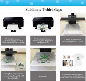 img 1 attached to BOSSTOP A4 Sublimation Paper - 100 Sheets For Heat Transfer Mug Printing