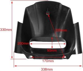 img 3 attached to 🏍️ H RUO Headlight Fairing Cover for Harley Softail Fat Bob FXFB FXFBS M8 2018-2022 2021 2020