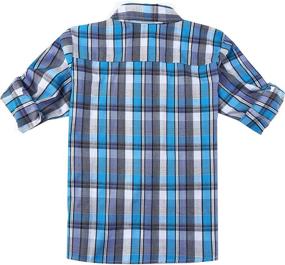 img 3 attached to Bienzoe Cotton Button Sports Shirts Boys' Clothing : Tops, Tees & Shirts