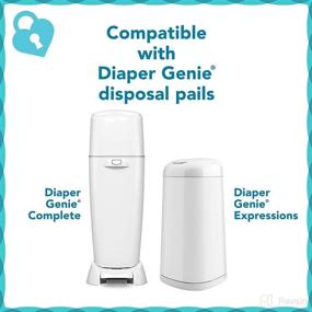 img 2 attached to 👶 Diaper Lock Refills: 8-Pack, 240 Count • Compatible with Diaper Genie Pails
