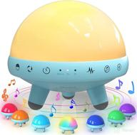 yachance night lights for kids: white noise machine baby night light with 31 soothing sounds, 3 modes, and 7 color options for better sleep and fun playtime - blue логотип