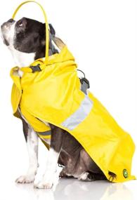 img 3 attached to Gooby Dog Raincoat V2 - Waterproof Rain Poncho With Dual D-Rings - Step-In Rain Jacket For Small And Medium Dogs