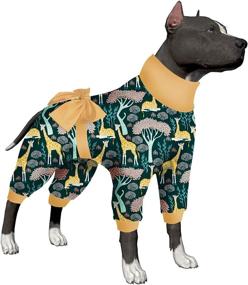 img 4 attached to LovinPet Protection Bottoming Jumpsuit Stretchable Dogs best: Apparel & Accessories