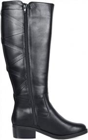 img 2 attached to TOETOS Women'S Ankor Black Knee High Riding Boots - Wide Calf - Size 9 Medium US - Improved SEO