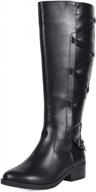 toetos women's ankor black knee high riding boots - wide calf - size 9 medium us - improved seo logo